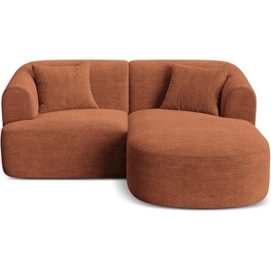 Cosmopolitan Design Теракотен ъглов диван от рипсено кадифе (десен ъгъл) Campi - Cosmopolitan Design (COS_RC_S_266_F1_CAMPI3)