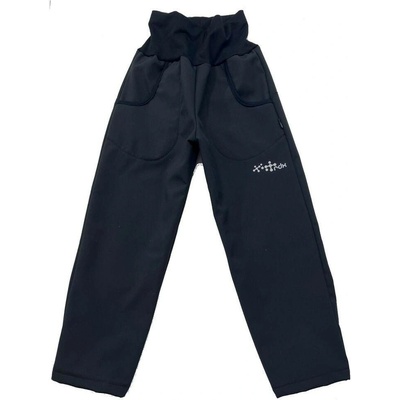 RDX Černé softshell kalhoty s reflexním prvkem