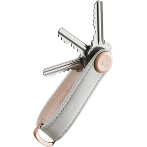 Orbitkey Leather Stone with Grey Stitching
