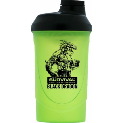 Šejkr Survival Black Dragon - 600 ml (zeleno-černý)