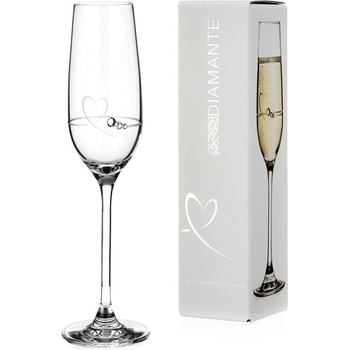 Diamante krištáľový pohár na šampanské se Swarovski kryštály Petit 150 ml