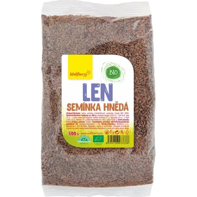 Wolfberry Ľanové semienko hnedé BIO semienka v BIO kvalite 500 g
