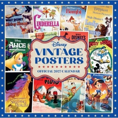 Oficiální nástěnný Disney: Retro plakáty motivy 30,5 x 30,5|61 cm 2027