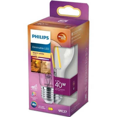 Philips žárovka LED classic 40W A60 E27 CL WGD90 SRT4 929003009901