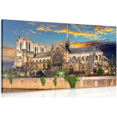 Obraz katedrála Notre Dame - 150x100