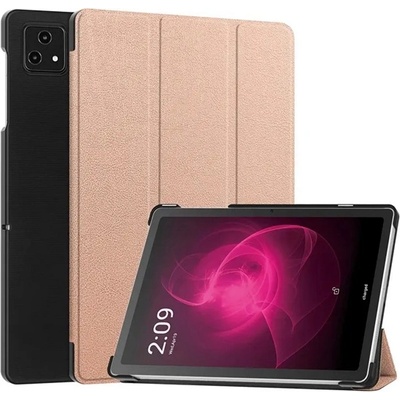 Gigapack T Tablet 5G ( 2023 ) GIGAPACK Tok стоящ, с кожен ефект, активен FLIP, държач за настолен компютър, GOLDEN GP-153195 (GP-153195)