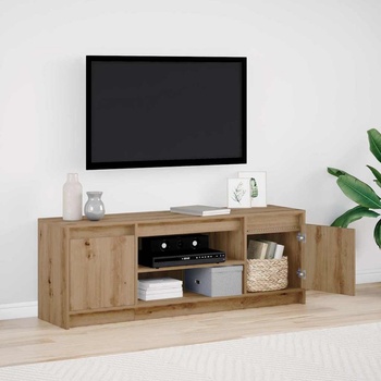 vidaXL ТВ шкаф Кафяво 139.5 x 34 x 50 см Инженерно дърво (869240)