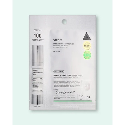 VT Cosmetics Dvojfázová posilňujúca maska na tvár s mikroihličkami Reedle Shot 100 2-Step Mask 1.5 g 25 g 1 ks