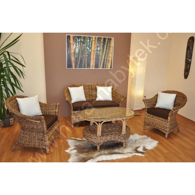 Ratanová sedací souprava Memble banánový list