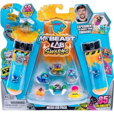 Mr. Beast Mega Lab Swarms 12-Pack Figúrky Sada Laboratórium MrBeast