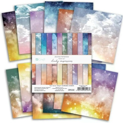 DP Craft Sada scrapbook papírů Cloudy Impressions 15cm 24l