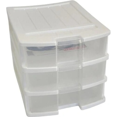 Heidrun Plastový regál 3 zásuvky 34x25x23.5cm