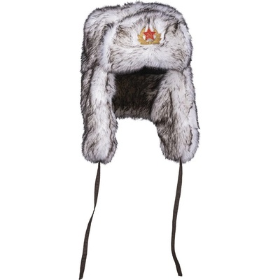 Ruská beranice Shapka bílá