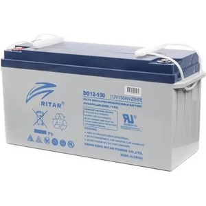 RITAR Оловна гелова батерия RITAR (DG12-150), 12V, 150Ah, F12/M8, За соларни системи (RITAR-DG12-150)