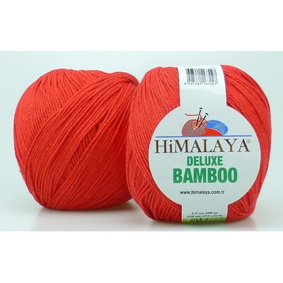 Himalaya příze DeLuxe Bamboo_124-10 červená