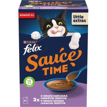 FELIX Sauce Time Karma - допълнителна храна за възрастни котки 6x40г