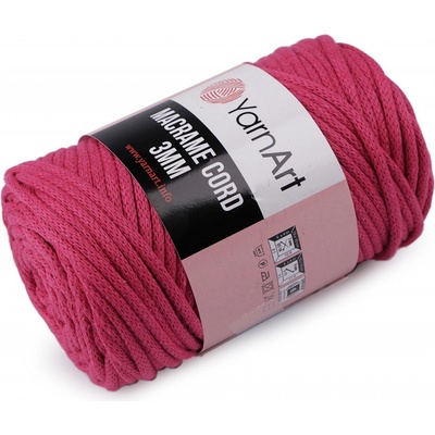 Prima-obchod Pletací příze Macrame Cord 250 g, barva 16 (771) pink