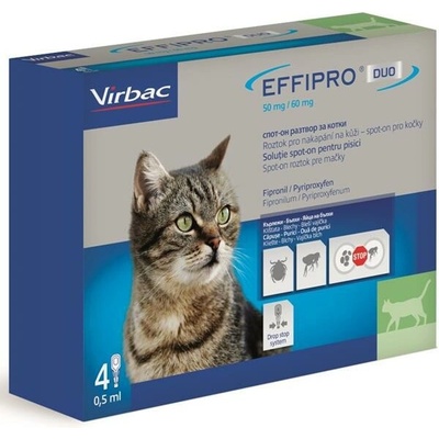 Effipro DUO Cat (1-6kg) 50/60 mg, 4 x 0,5 ml – Zbozi.Blesk.cz