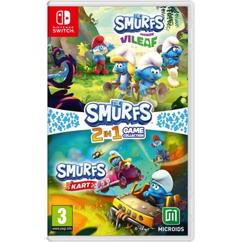 Microids The Smurfs 2 in 1 Game Collection: Mission Vileaf + Kart (Switch)