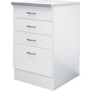 Flex-Well Kuchynská skrinka Wito spodná, zásuvky, 50 x 85 x 57,1 cm