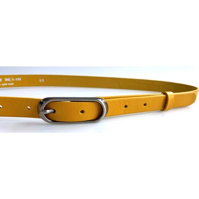 Penny Belts dámský kožený opasek 20-175-32 žlutý