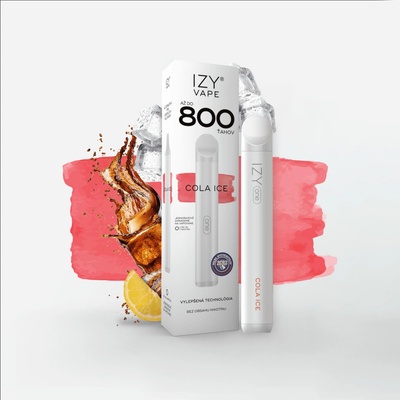 IZY VAPE ONE Cola Ice 2ml 0 mg White 800 poťahov