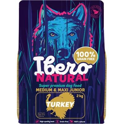 Ibero Grain Free Dog Medium & Maxi Junior Turkey 2 kg
