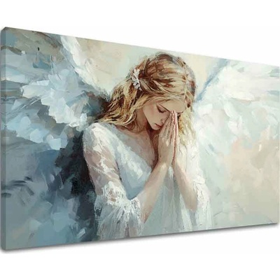 Obrazy anjelov Nebeský dotyk | dokončené rukou umelca - 60x90 cm