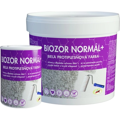 PAM Biozor Normál + protiplesňová farba na steny - biela - 0,8 kg