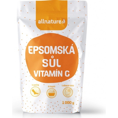 Allnature Epsomská sůl s vitamínem C 1000 g