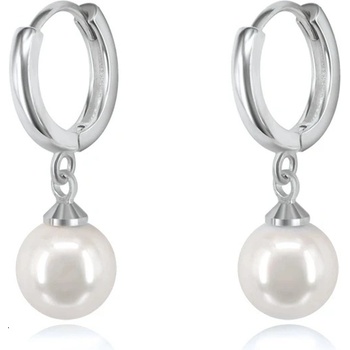 DELIS Сребро 925, jw1103, модел перли, обеци с родиево покритие (jw1103)