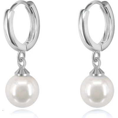 DELIS Сребро 925, jw1103, модел перли, обеци с родиево покритие (jw1103)