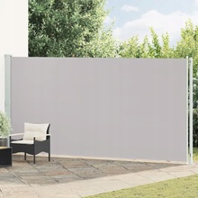 Dekorhome Zatahovací boční markýza 200x600 cm Šedá