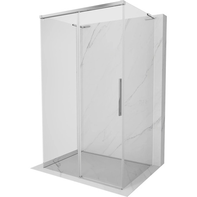 Mexen Rox-3S L тристенна душ кабина с плъзгаща врата 105 x 85 см, прозрачна, хром (8C2L-105-085-01-00-3S)