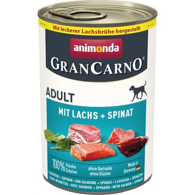 Animonda Gran Carno Adult hovädzie & losos & špenát 400 g