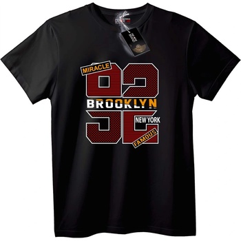NOONEBRAND Тениска Brooklyn 92 96 NYC - L, Black