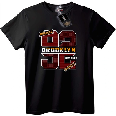NOONEBRAND Тениска Brooklyn 92 96 NYC - L, Black