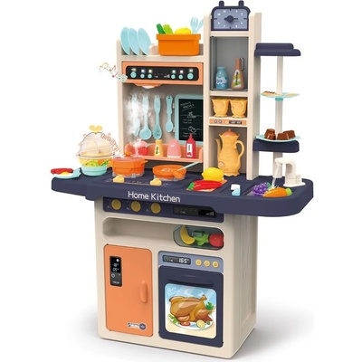 Raya Toys Игрален комплект Raya Toys - Детска кухня с вода и пара, оранжева (506120412)