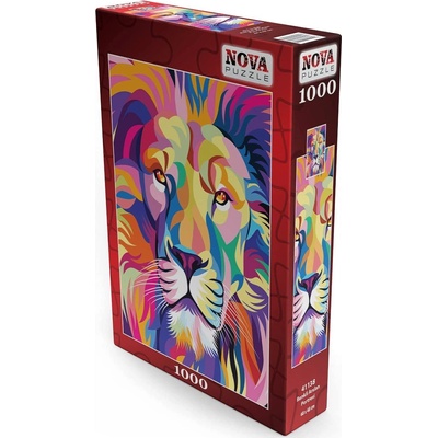Nova Puzzle Пъзел Nova puzzle от 1000 части - Цветен лъв (NOVA41138)