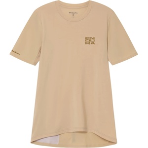 Endura Дамска фланелка с къс ръкав за колоездене Endura Women's AllTrack Ride S/S Tech Tee Cycling jersey - Sand - размер XS (156-2817-0211)