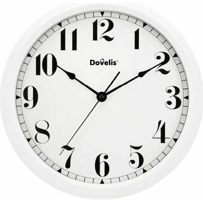 Garsaco Vintage Veľké nástenné hodiny s veľkými číslami 33 cm, biele