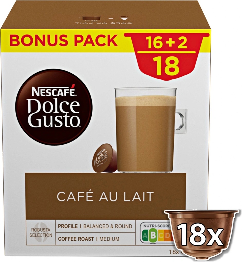 Tohle je absolutní vítěz srovnávacího testu - produkt Nescafé Dolce Gusto Café Au Lait