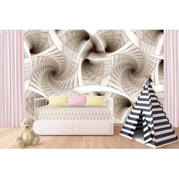 DIMEX ART s. r. o Самозалепваща се флизелинова фототапета абстрактна спирала 375 x 250 см