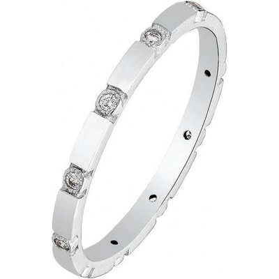 Zlaton Prsten bílé zlato s diamanty 000132009230