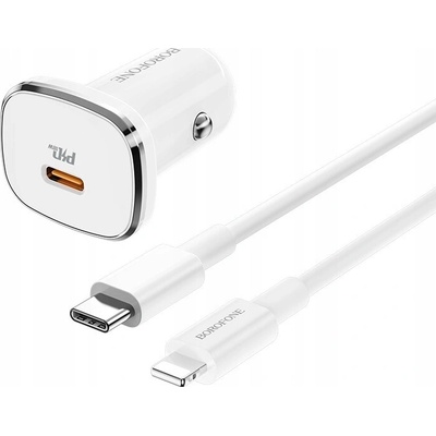 Nabíječka automobilová Apple Lightning, USB Type-C Borofone 3000 mA