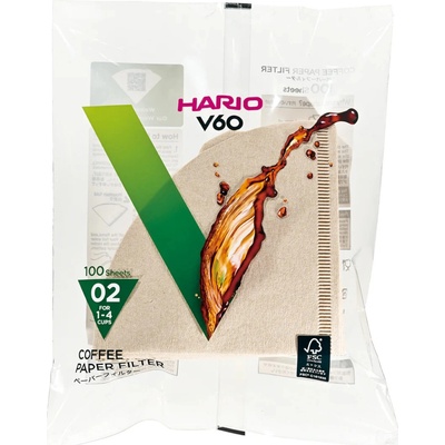 Hario V60-02 100ks nebielené