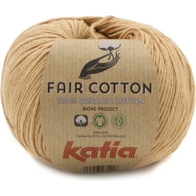 FAIR COTTON Katia Farby FAIR COTTON: 45 škoricovo béžová