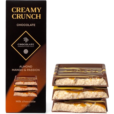 DP chocolate Tabuľka Creamy Crunch Mandľová s mangom a marakujou 100 g