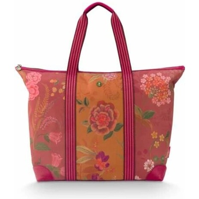Pip Studio Tilda Bodhi Flower velká plážová taška růžová