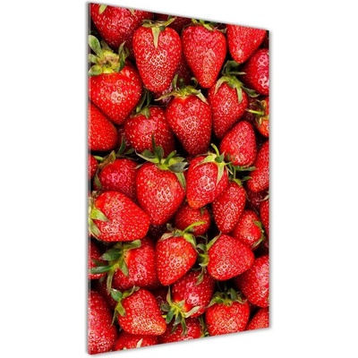 Vertikálny fotoobraz na skle Jahody 50x100 cm